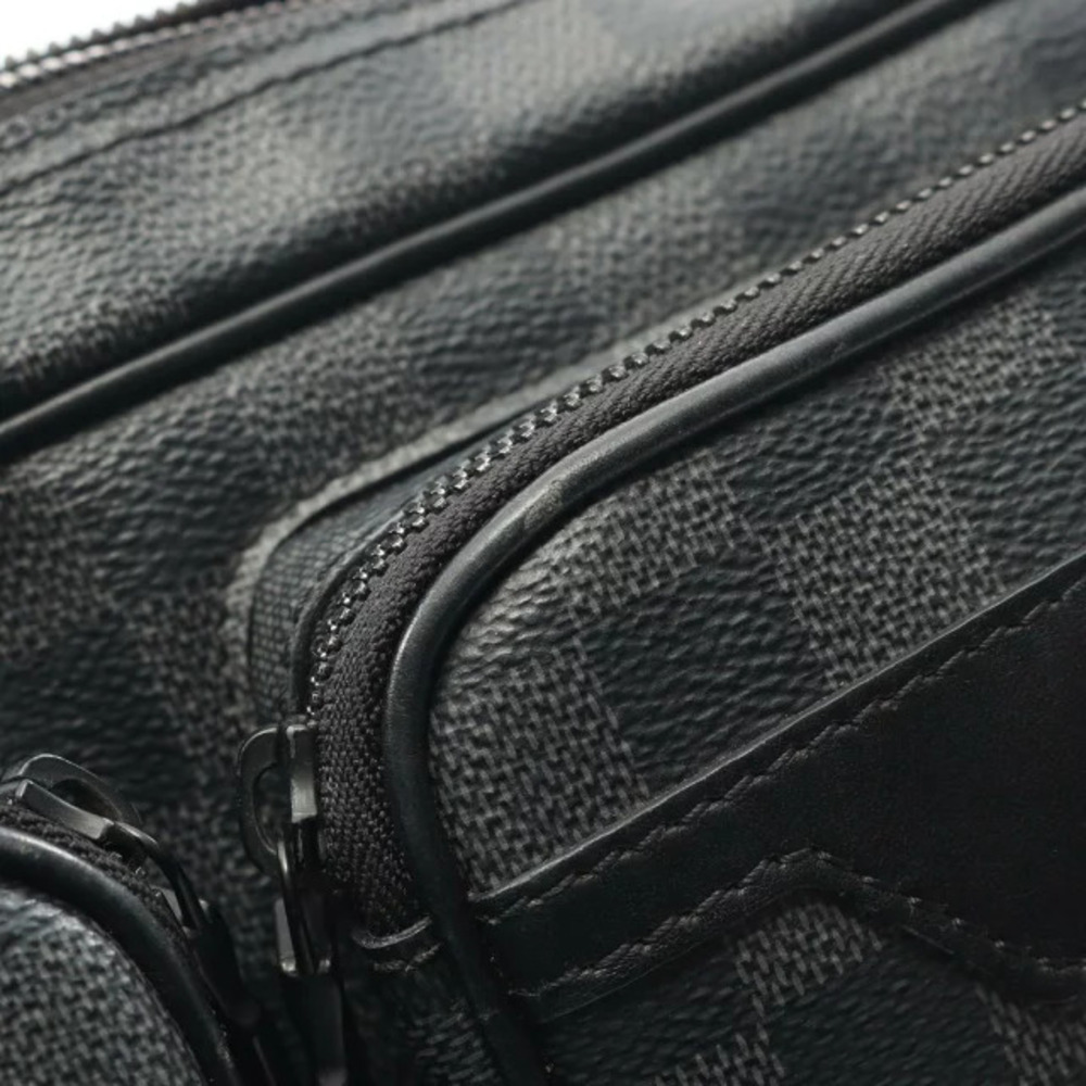 Louis Vuitton Utility Shoulder Graphite Damier Bag Black Messenger Canvas - Picture 6 of 8